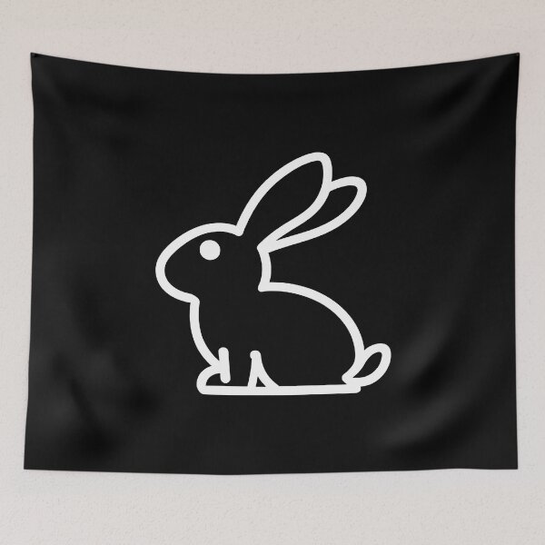 Item preview, Minimal Bunny Design – Sophisticated White Line Art Rabbit designed and sold by UniGift.