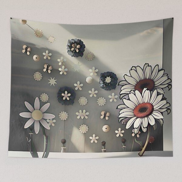 Item preview, Silver Flowers designed and sold by Zena Rowland.