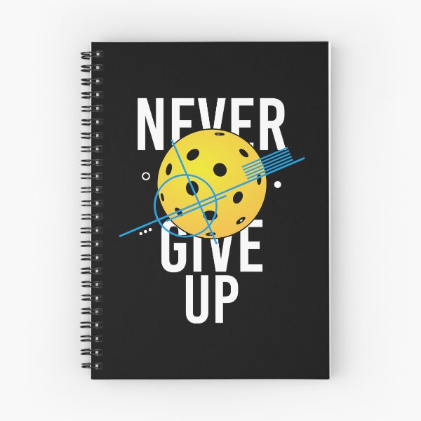 Item preview, Pickleball, never give up   designed and sold by YoshiArtDesign.