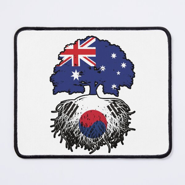 Item preview, South Korea South Korean Australian Australia Tree Roots Flag designed and sold by FlagX.