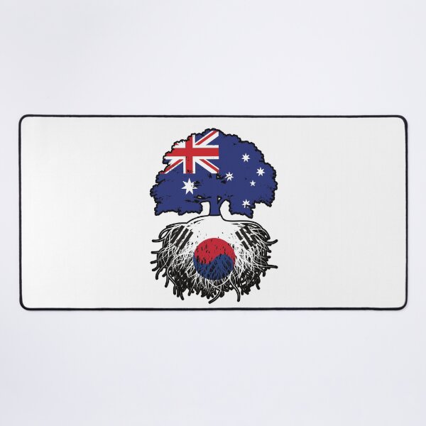Item preview, South Korea South Korean Australian Australia Tree Roots Flag designed and sold by FlagX.