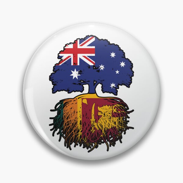 Item preview, Sri Lanka Sri Lankan Australian Australia Tree Roots Flag designed and sold by FlagX.