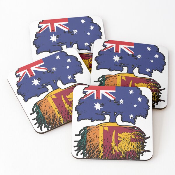 Item preview, Sri Lanka Sri Lankan Australian Australia Tree Roots Flag designed and sold by FlagX.