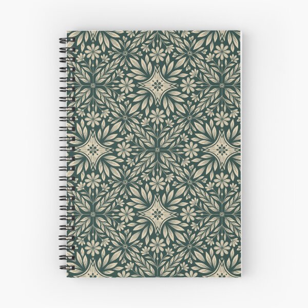 Item preview, Dark Green Vintage Daisy Tiles designed and sold by meghanmarie.