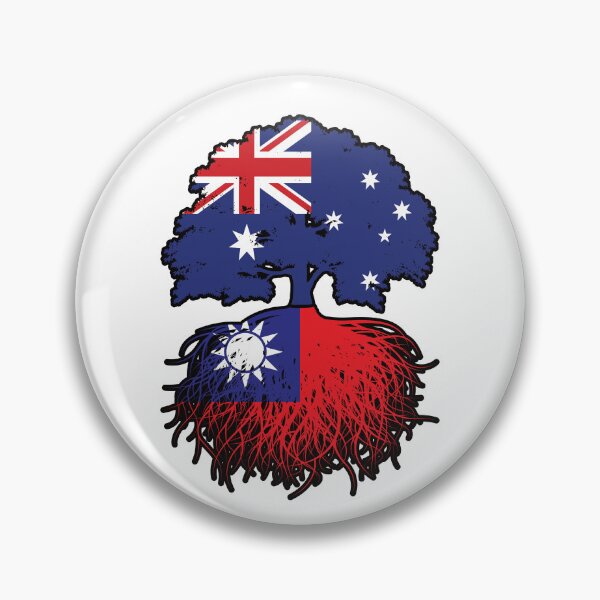 Item preview, Taiwan Taiwanese Australian Australia Tree Roots Flag designed and sold by FlagX.