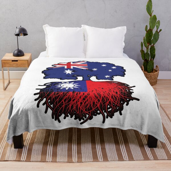 Item preview, Taiwan Taiwanese Australian Australia Tree Roots Flag designed and sold by FlagX.
