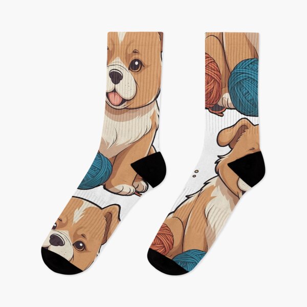 Item preview, Adorable Chubby Dog Illustration - Cute and Playful Design designed and sold by Icenutikul1122.