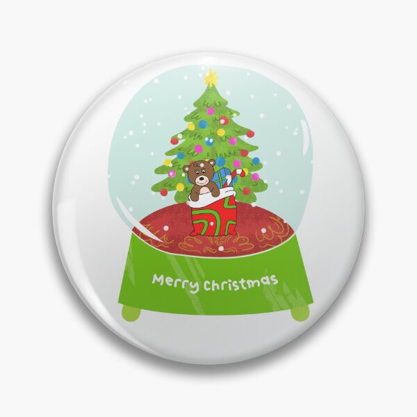 Item preview, Christmas Teddy Bear Snowglobe designed and sold by Sartoris Art.