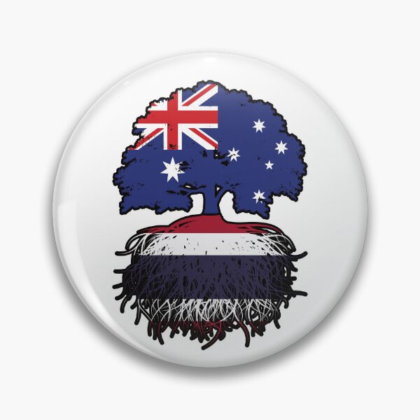 Item preview, Thailand Thai Australian Australia Tree Roots Flag designed and sold by FlagX.