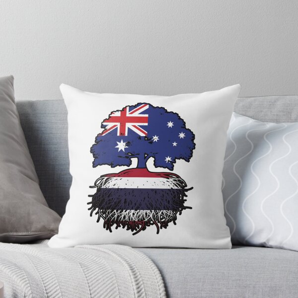 Item preview, Thailand Thai Australian Australia Tree Roots Flag designed and sold by FlagX.