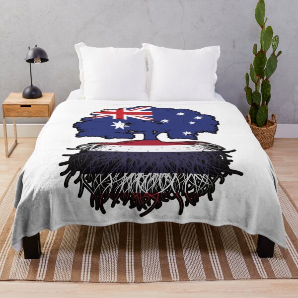 Item preview, Thailand Thai Australian Australia Tree Roots Flag designed and sold by FlagX.