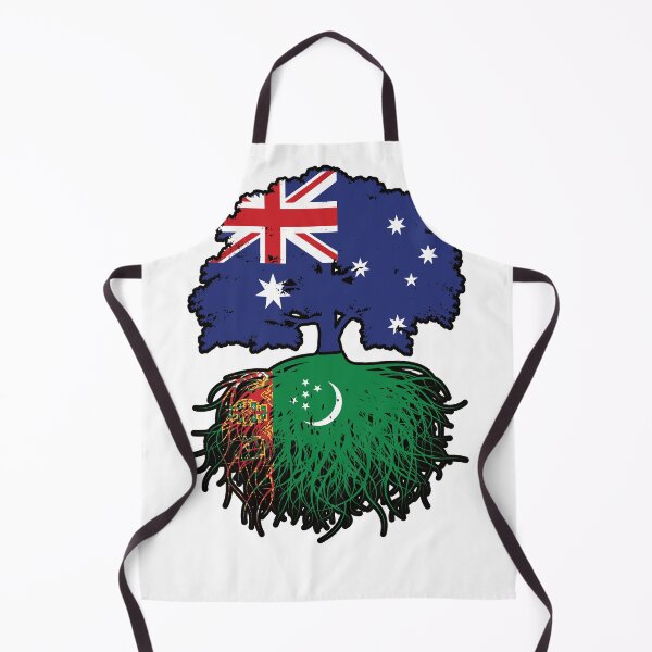 Item preview, Turkmenistan Turkmen Australian Australia Tree Roots Flag designed and sold by FlagX.
