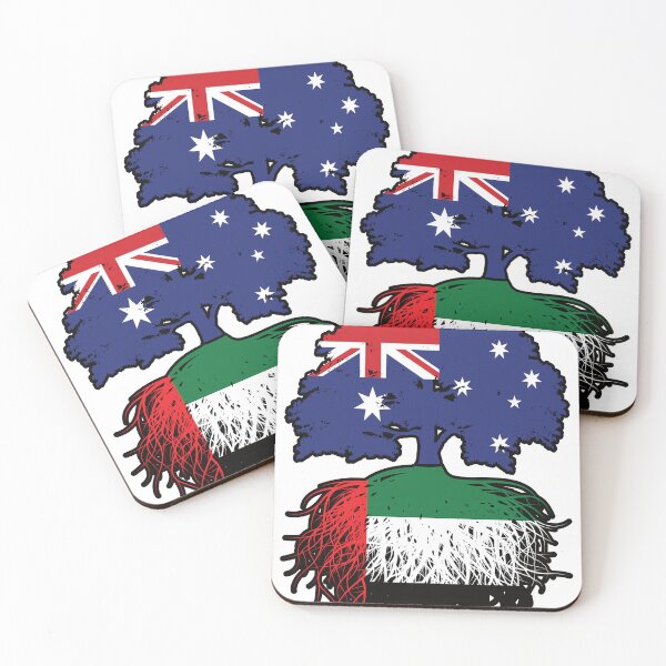 Item preview, United Arab Emirates Emirati Australian Australia Tree Roots Flag designed and sold by FlagX.