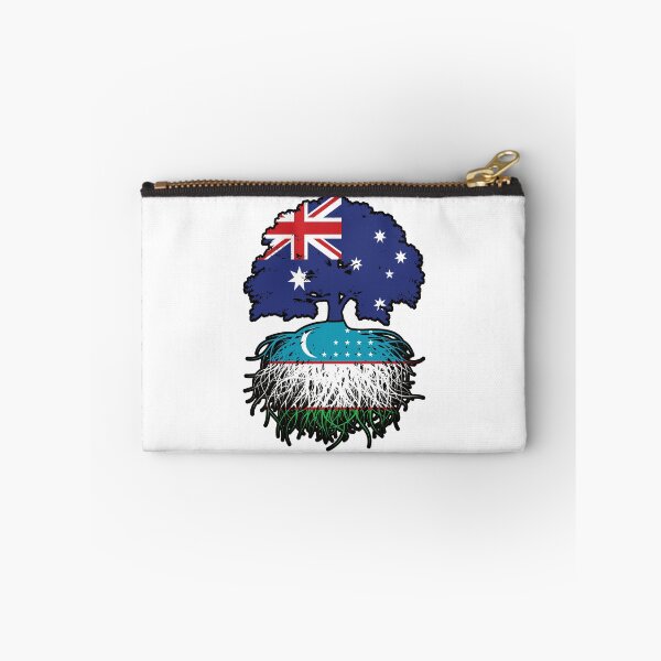 Item preview, Uzbekistan Uzbekistani Australian Australia Tree Roots Flag designed and sold by FlagX.