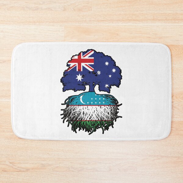 Item preview, Uzbekistan Uzbekistani Australian Australia Tree Roots Flag designed and sold by FlagX.