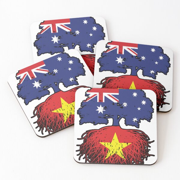 Item preview, Vietnam Vietnamese Australian Australia Tree Roots Flag designed and sold by FlagX.