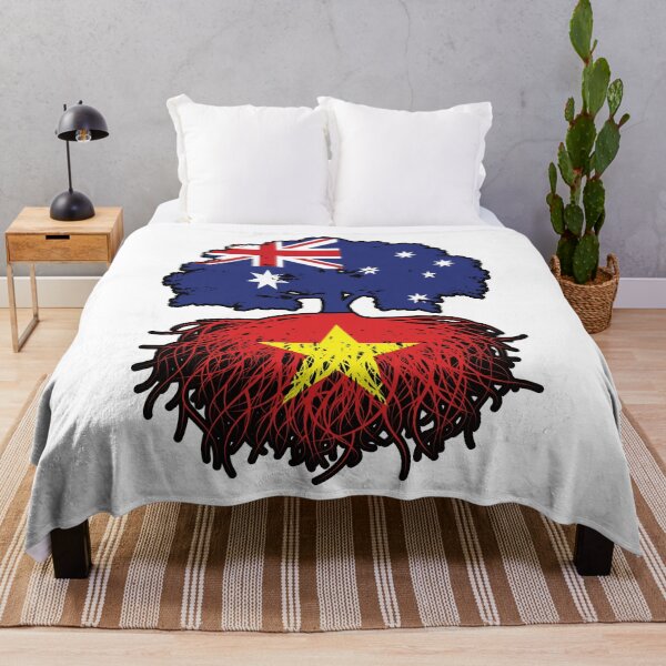 Item preview, Vietnam Vietnamese Australian Australia Tree Roots Flag designed and sold by FlagX.