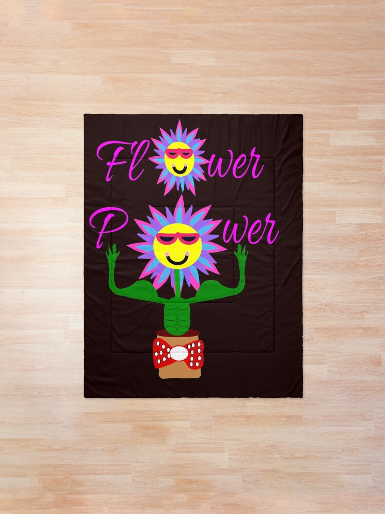 Alternate view of Flower Power, power of the flower Comforter