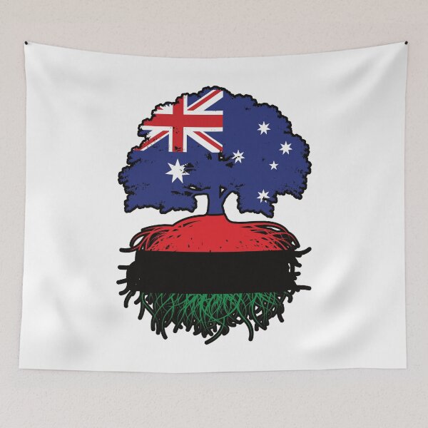 Item preview, Africa African Australian Australia Tree Roots Flag designed and sold by FlagX.