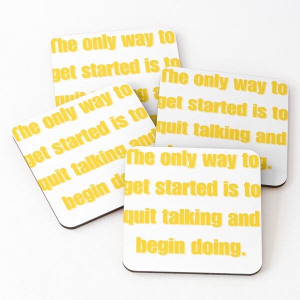 Item preview, The only way to get started is to quit talking and begin doing. designed and sold by RAMI03.