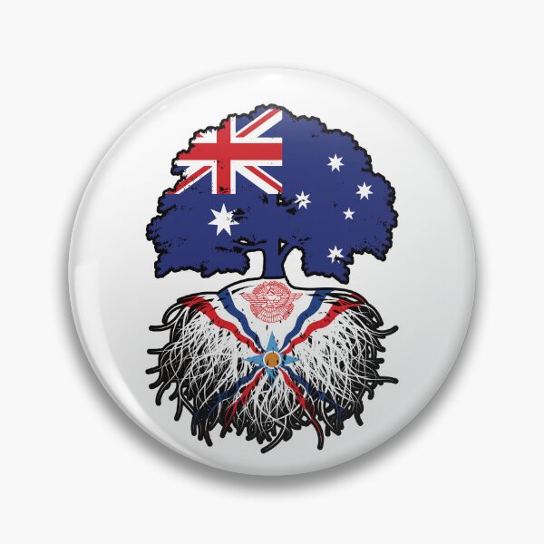 Item preview, Assyria Assyrian Australian Australia Tree Roots Flag designed and sold by FlagX.