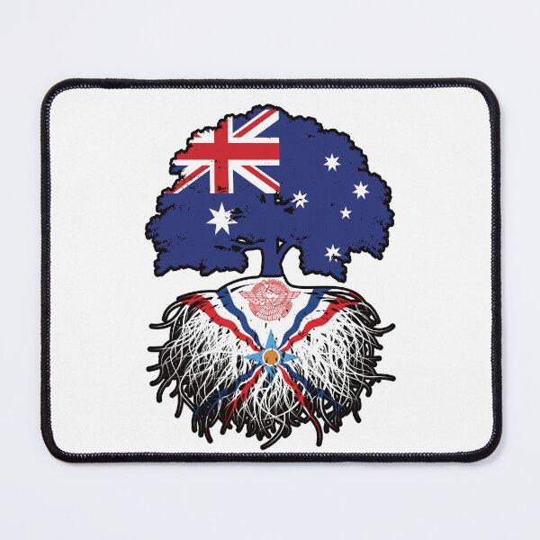 Item preview, Assyria Assyrian Australian Australia Tree Roots Flag designed and sold by FlagX.