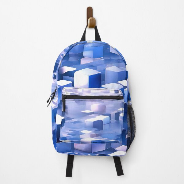 Item preview, A cool, wintry pattern with light blue and white cubes designed and sold by Tchoice.