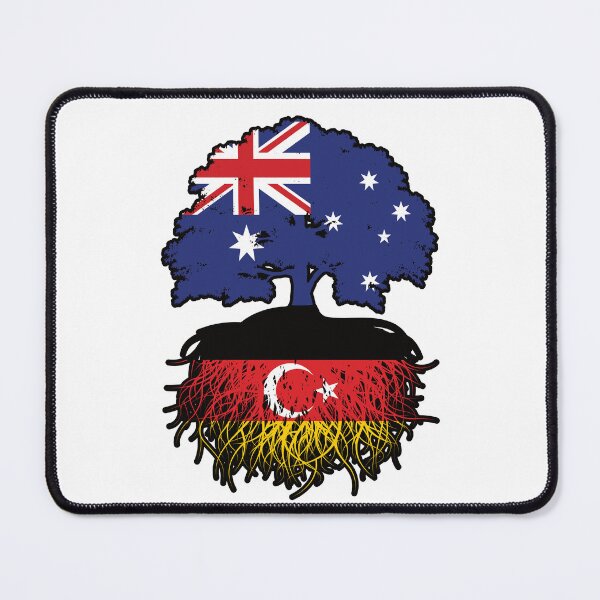 Item preview, Turkish German German Turks Australian Australia Tree Roots Flag designed and sold by FlagX.