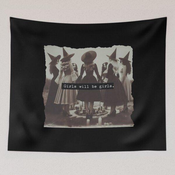 Item preview, Girls Will Be Girls, Funny Witch, Witchy Vibes designed and sold by SHOPATOR.
