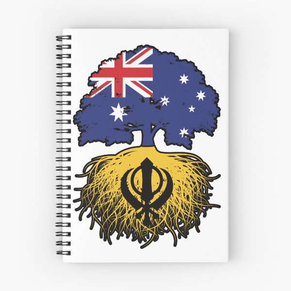 Item preview, Khalistan Sikh Australian Australia Tree Roots Flag designed and sold by FlagX.
