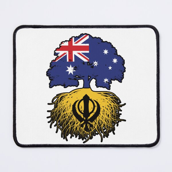 Item preview, Khalistan Sikh Australian Australia Tree Roots Flag designed and sold by FlagX.