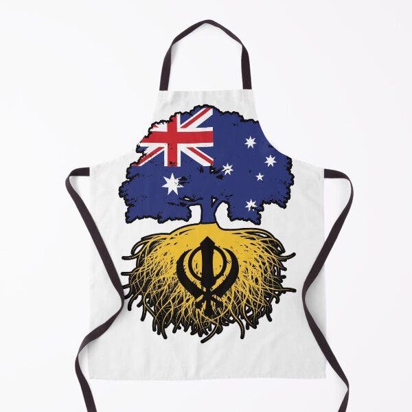 Item preview, Khalistan Sikh Australian Australia Tree Roots Flag designed and sold by FlagX.