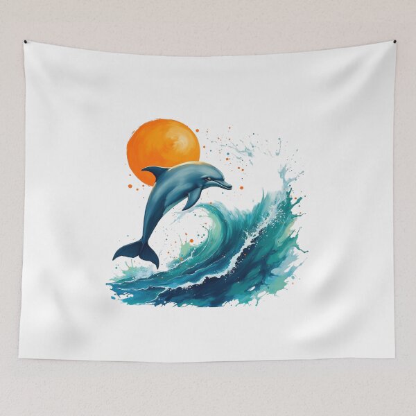 Item preview, Dolphin Jumping through the waves designed and sold by jkrphoto.