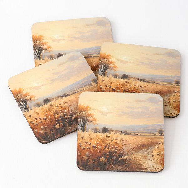 Item preview, Farmhouse - Wheatfield Sunset designed and sold by KootenayDesigns.