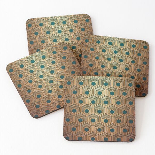 Item preview, An elegant Art Deco-inspired pattern design with stylized hexagons. designed and sold by HEMRO.