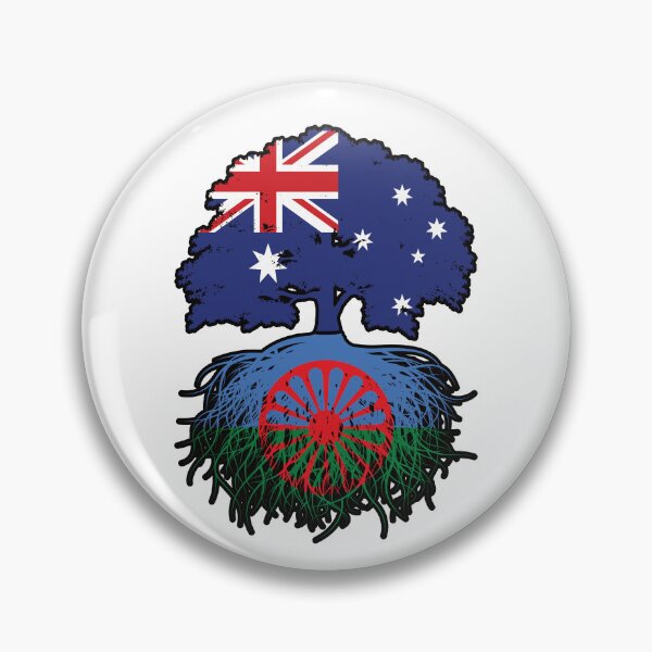 Item preview, Romani Roma Australian Australia Tree Roots Flag designed and sold by FlagX.