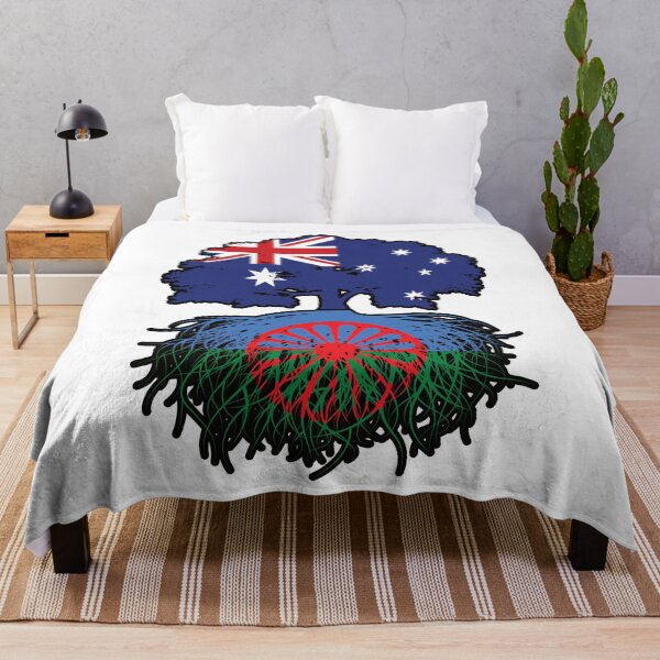Item preview, Romani Roma Australian Australia Tree Roots Flag designed and sold by FlagX.