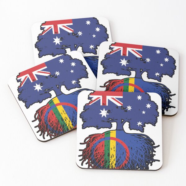 Item preview, Sami Saami Australian Australia Tree Roots Flag designed and sold by FlagX.