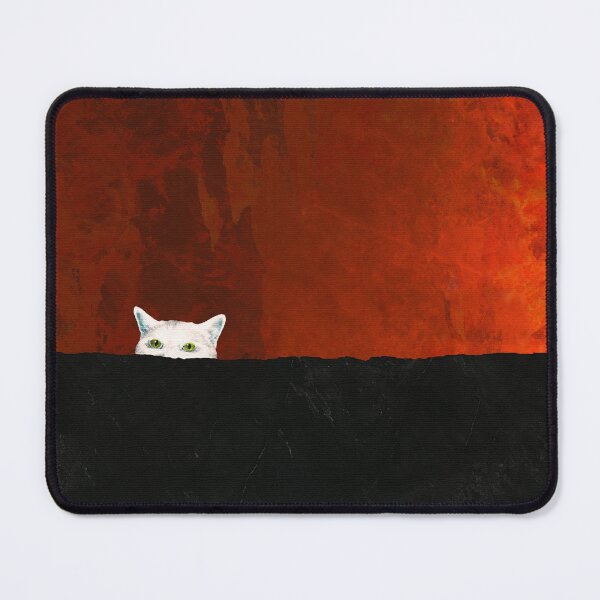 Item preview, In Plain Sight White Cat Art designed and sold by Sharon Cummings Art.