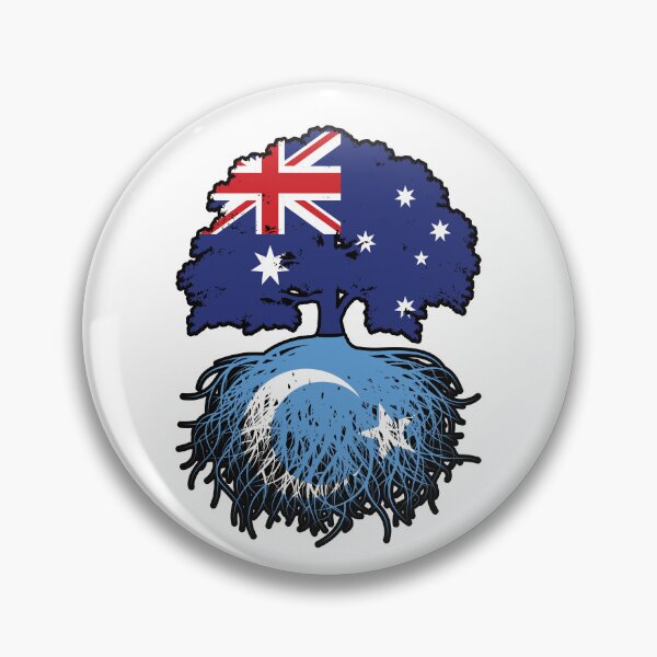Item preview, East Turkistan Uyghur Australian Australia Tree Roots Flag designed and sold by FlagX.