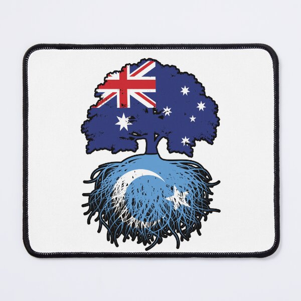 Item preview, East Turkistan Uyghur Australian Australia Tree Roots Flag designed and sold by FlagX.