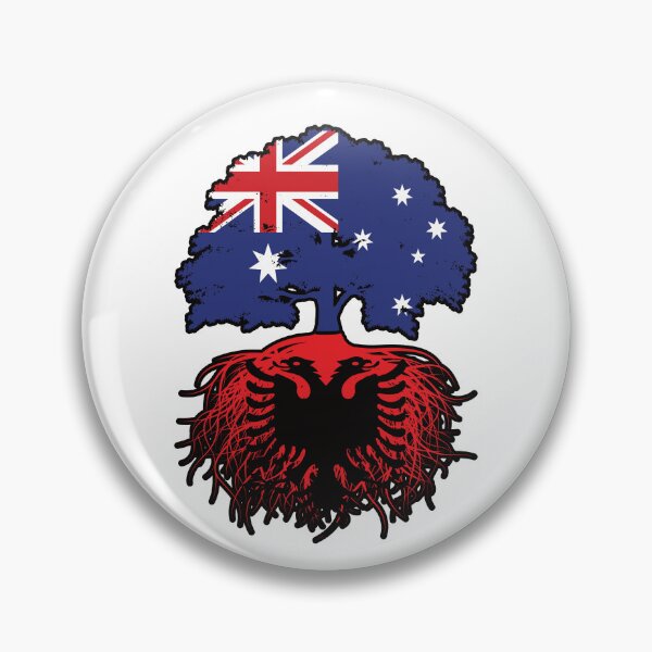 Item preview, Albania Albanian Australian Australia Tree Roots Flag designed and sold by FlagX.