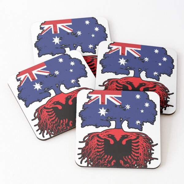 Item preview, Albania Albanian Australian Australia Tree Roots Flag designed and sold by FlagX.