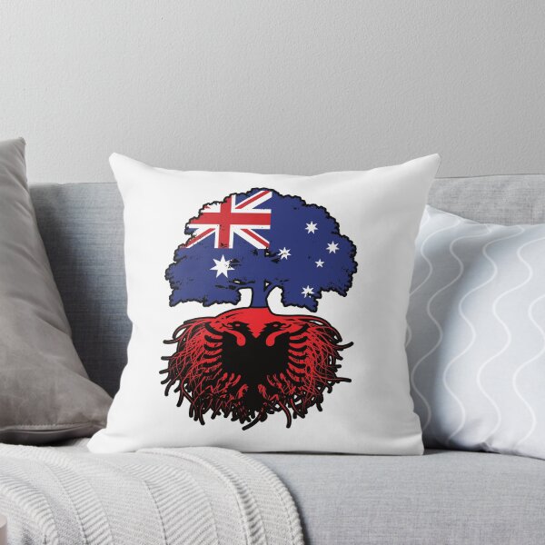 Artikelvorschau, Albanien Albanisch Australisch Australien Baumwurzeln Flagge entworfen und verkauft von FlagX.