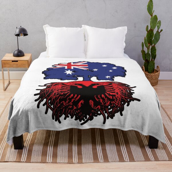 Item preview, Albania Albanian Australian Australia Tree Roots Flag designed and sold by FlagX.