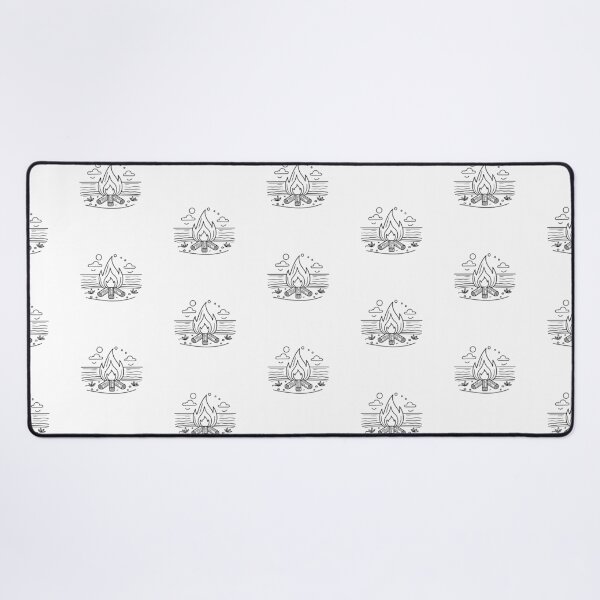 Item preview, Simple drawing of a campfire on the beach designed and sold by rasagamastore.