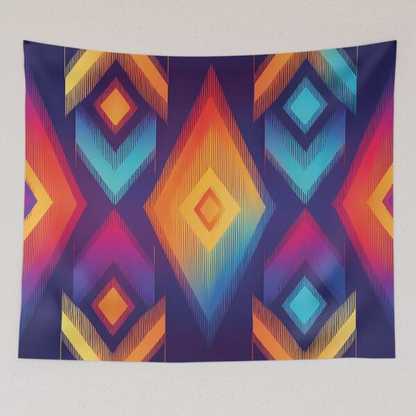 Item preview, A cutting-edge Ikat pattern design. designed and sold by HEMRO.