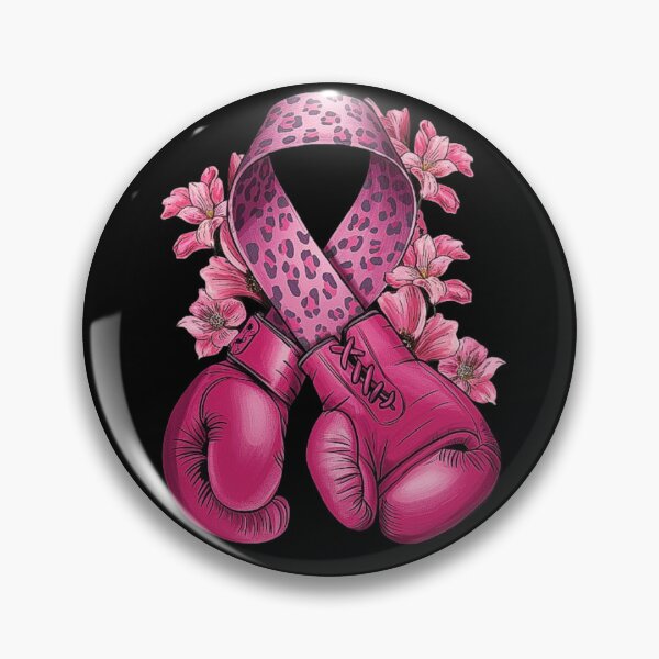 Item preview, Pink Boxing Gloves and Ribbon - Breast Cancer Awareness Fight designed and sold by love3617.
