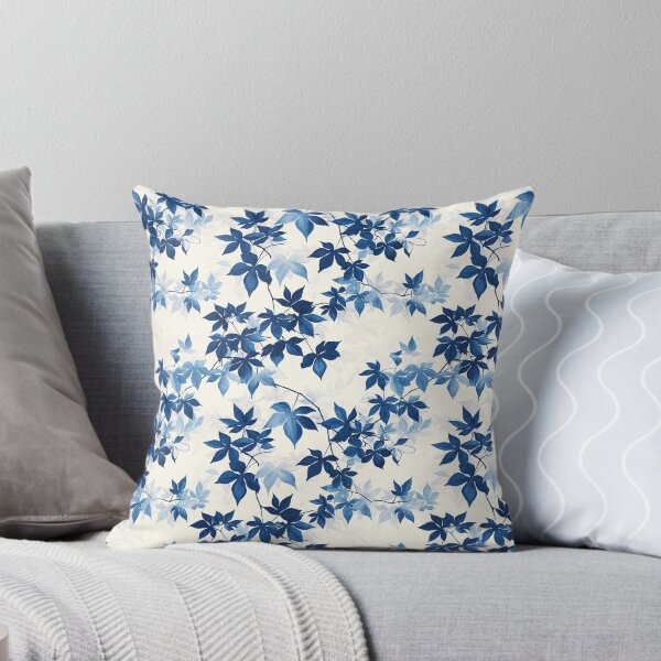 Item preview, Blue Ecru Leaves Texture designed and sold by wonderpix.