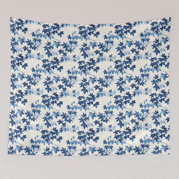 Item preview, Blue Ecru Leaves Texture designed and sold by wonderpix.